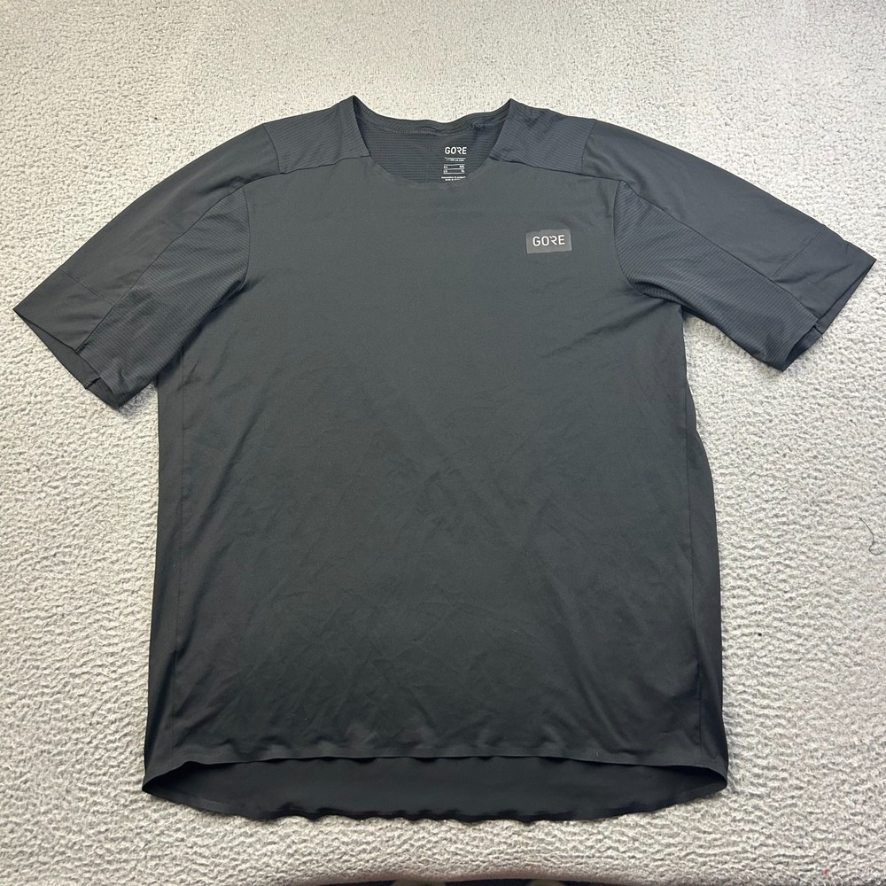 Gorewear Mens Trail KPR Tech Jersey Black Cycling Mountain Bike Shirt Size XL